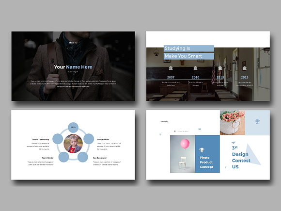 Portfolio PowerPoint Template in PowerPoint Templates - product preview 1