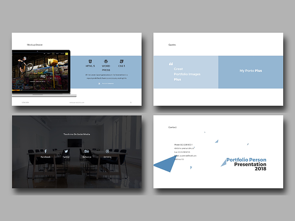 Portfolio PowerPoint Template in PowerPoint Templates - product preview 5