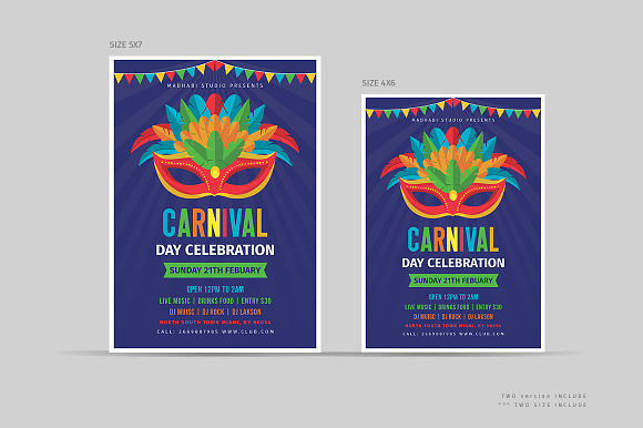 Carnival Day Celebration Flyer in Flyer Templates - product preview 1