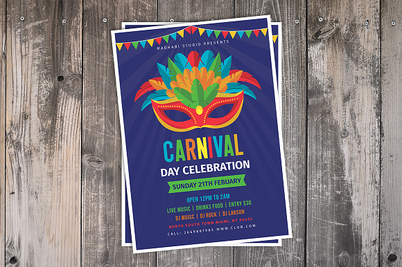 Carnival Day Celebration Flyer in Flyer Templates - product preview 2