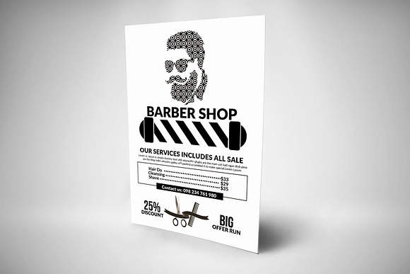 Barber Shop Flyer Templates in Flyer Templates - product preview 2