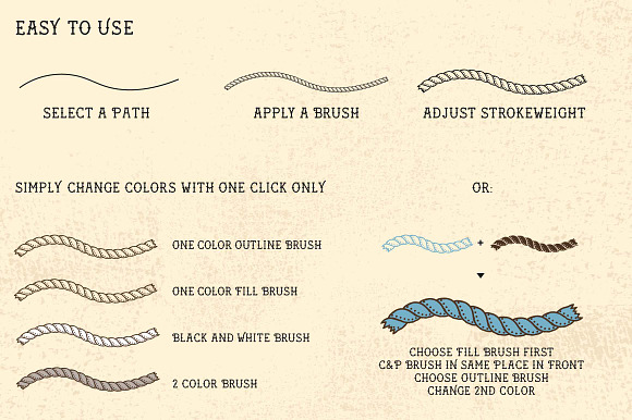 Sailor Mate's Rope Brushes III in Photoshop Brushes - product preview 3