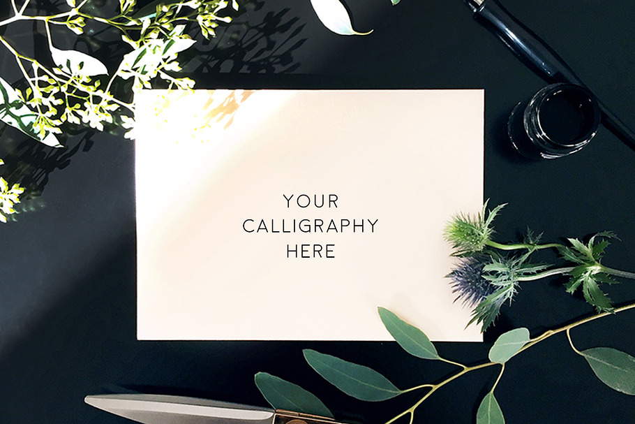 Blank Envelope - Calligraphy Mockup in Instagram Templates - product preview 8