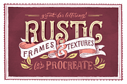 Rustic Frames & Textures - Procreate