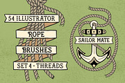 Sailor Mate's Rope Brushes IV