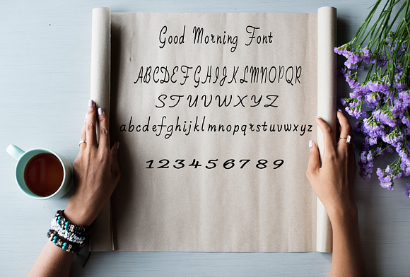 Good Morning Handwritten Font in Blackletter Fonts - product preview 2