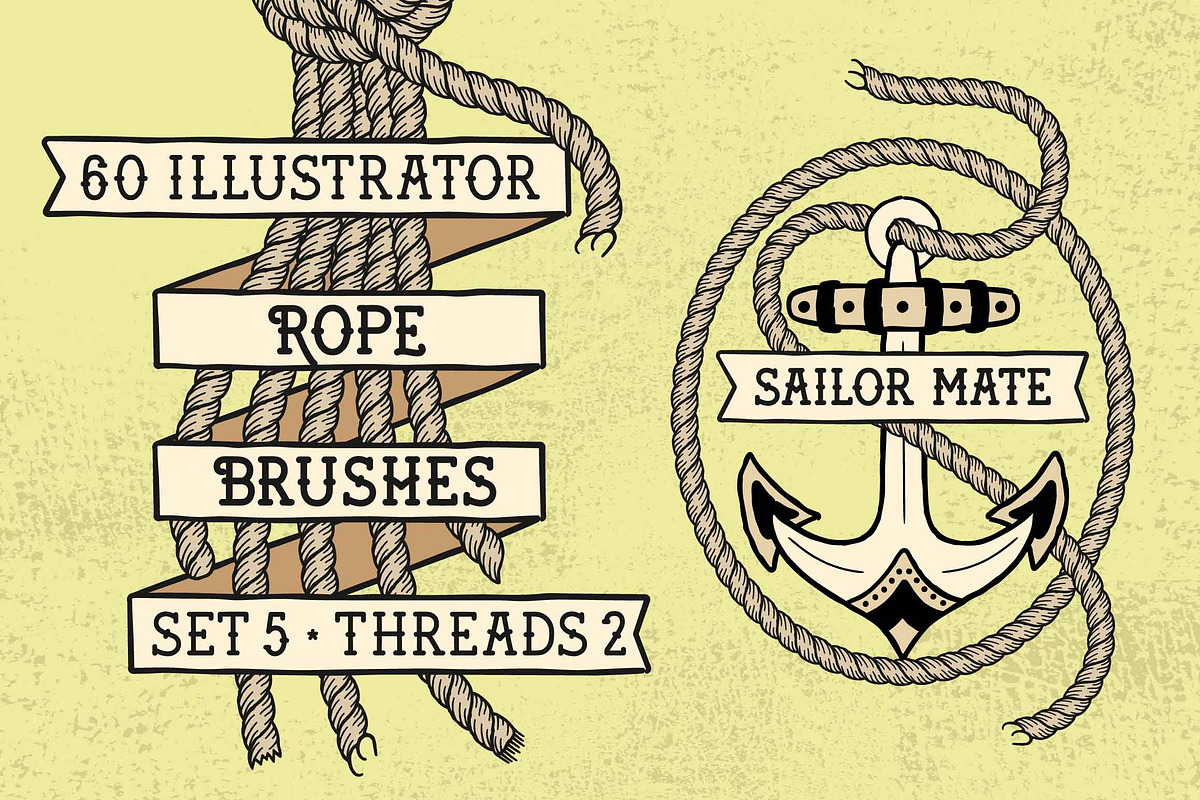 Sailor Mate's Rope Brushes V in Photoshop Brushes - product preview 8
