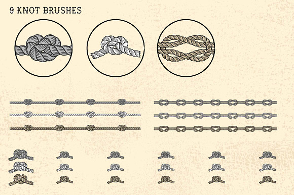 Sailor Mate´s Rope Brush Collection in Photoshop Brushes - product preview 13