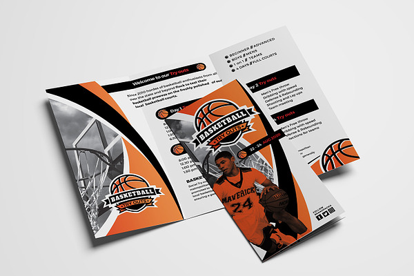 Basketball Tri-Fold Brochure
