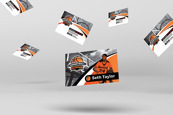 Basketball Business Card Template in Business Card Templates - product preview 2
