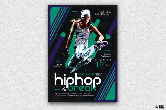 Dance Classes Flyer Template V2 in Flyer Templates - product preview 1