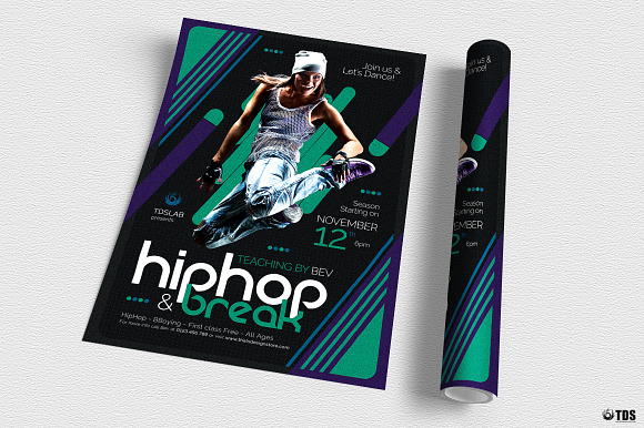 Dance Classes Flyer Template V2 in Flyer Templates - product preview 2