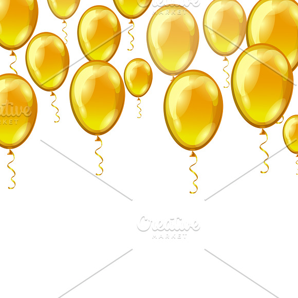 Set of Colorful Balloons backgrounds in Illustrations - product preview 2
