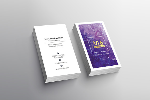 Abstract Business Card Template- S02 in Business Card Templates - product preview 3