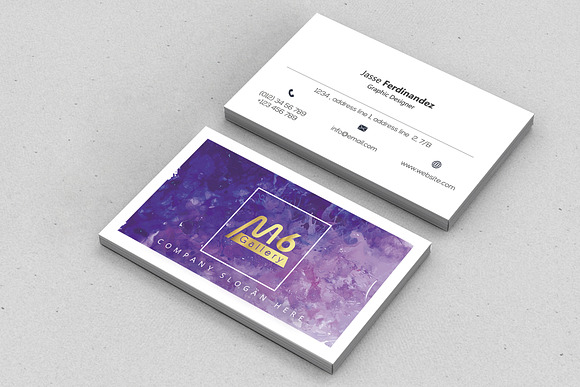 Abstract Business Card Template- S02 in Business Card Templates - product preview 4