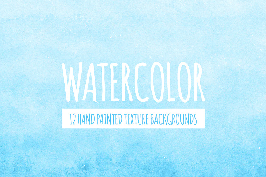 Bright Blue Watercolor Backgrounds