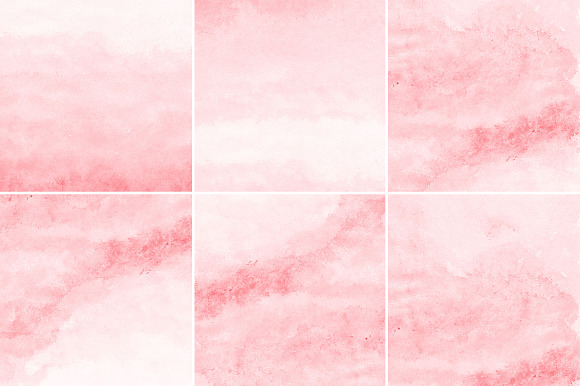 Coral Red Watercolor Backgrounds in Textures - product preview 1