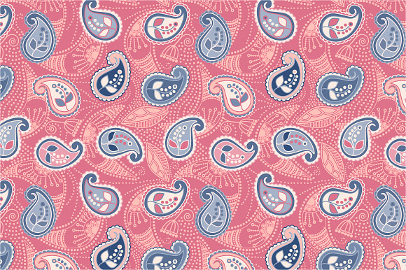 3 Paisley Seamless Patterns in Patterns - product preview 2