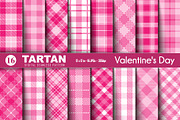 Digital Tartan of Valentine's Day