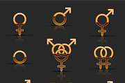 Set of sexuality icons