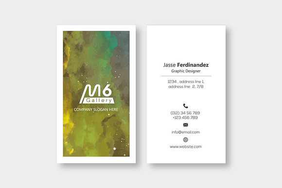 Abstract Business Card Template- S03 in Business Card Templates - product preview 1