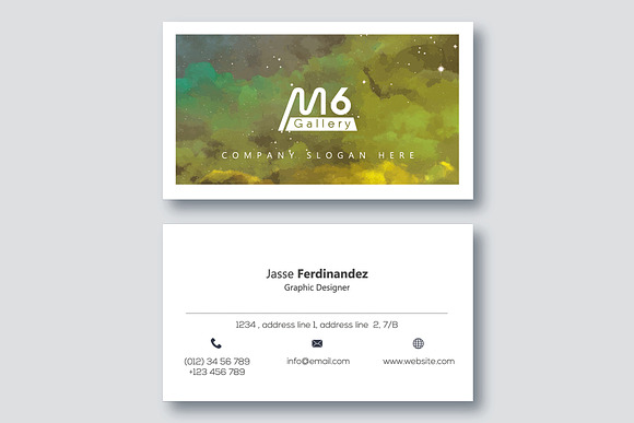 Abstract Business Card Template- S03 in Business Card Templates - product preview 2