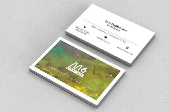 Abstract Business Card Template- S03 in Business Card Templates - product preview 4