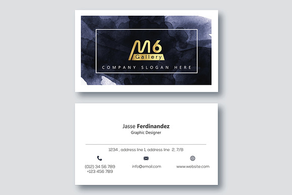 Abstract Business Card Template- S04 in Business Card Templates - product preview 2