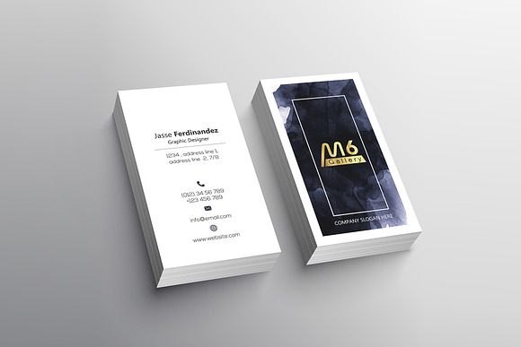 Abstract Business Card Template- S04 in Business Card Templates - product preview 3