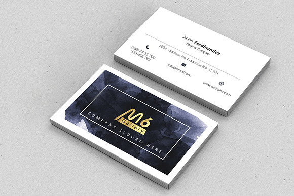 Abstract Business Card Template- S04 in Business Card Templates - product preview 4