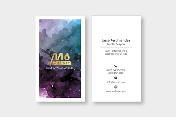 Abstract Business Card Template- S05 in Business Card Templates - product preview 1