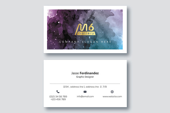 Abstract Business Card Template- S05 in Business Card Templates - product preview 2