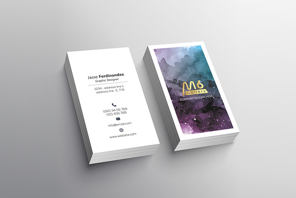Abstract Business Card Template- S05 in Business Card Templates - product preview 3