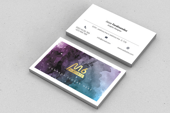 Abstract Business Card Template- S05 in Business Card Templates - product preview 4