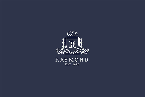 Letter R Logo - Heraldry Crest Logo in Logo Templates - product preview 4