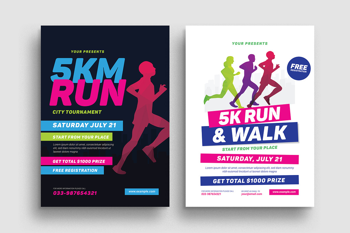 5k Run Event Flyer in Flyer Templates - product preview 8