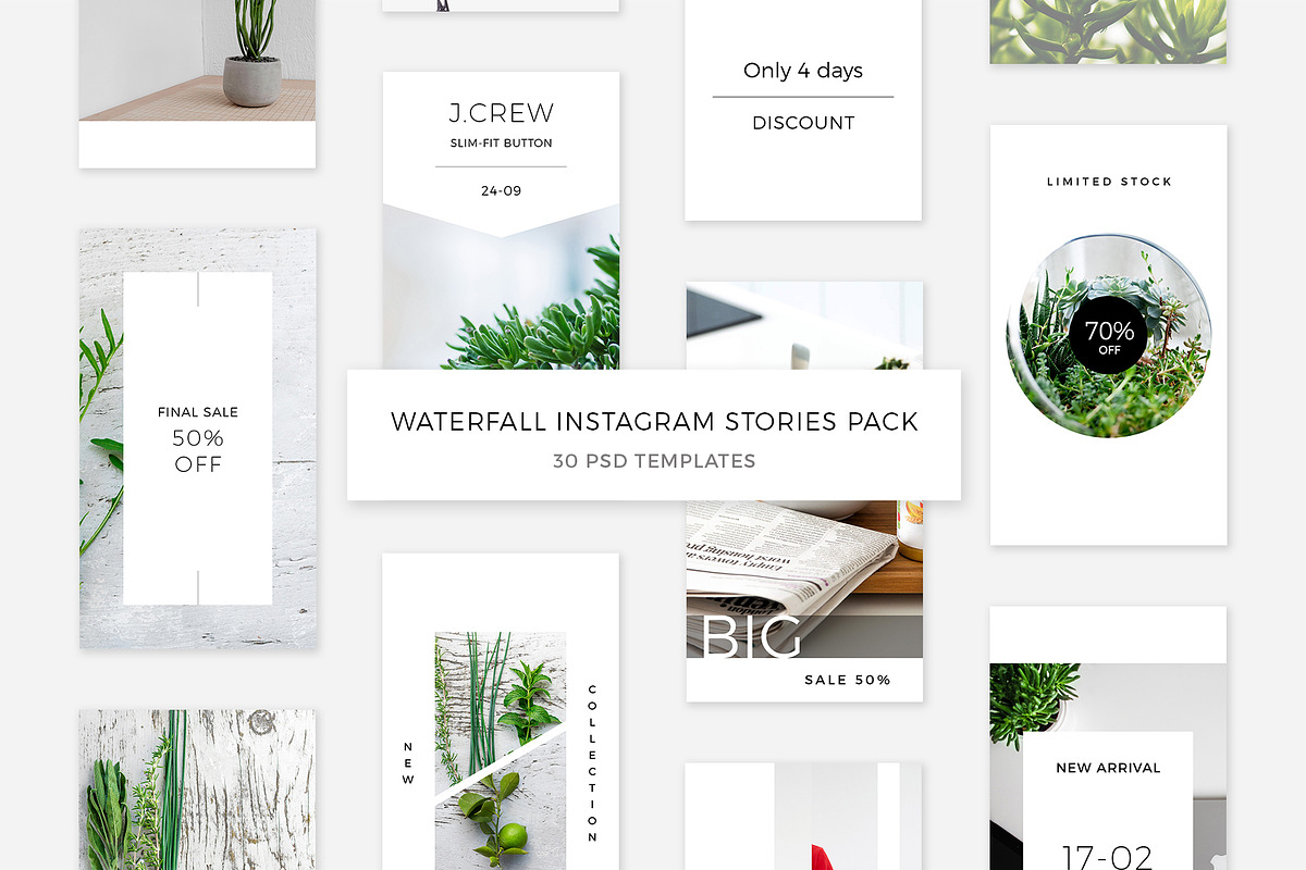Waterfall Instagram Stories Pack in Instagram Templates - product preview 8