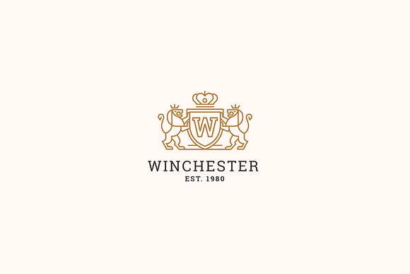 Letter W Logo - Heraldry Crest Logo in Logo Templates - product preview 3