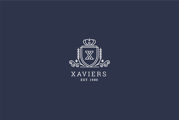 Letter X Logo - Heraldry Crest Logo in Logo Templates - product preview 4