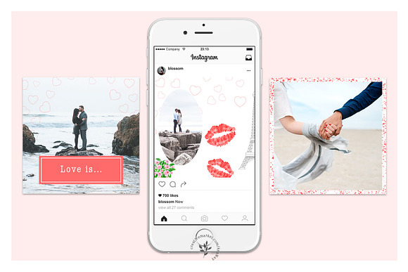 Blogger | Valentine's Day in Instagram Templates - product preview 3