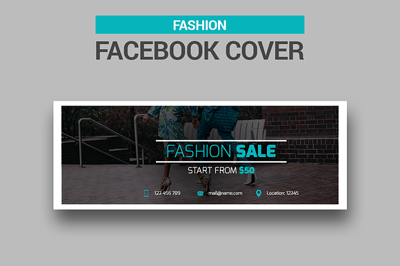 Fashion Facebook Covers in Facebook Templates - product preview 1