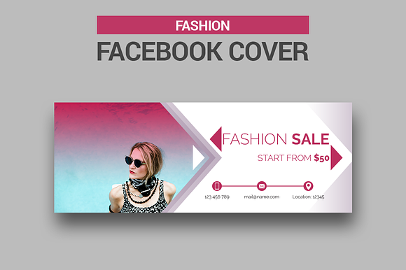 Fashion Facebook Covers in Facebook Templates - product preview 3