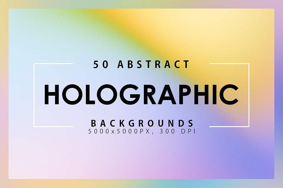 50 Holographic Backgrounds in Textures - product preview 8