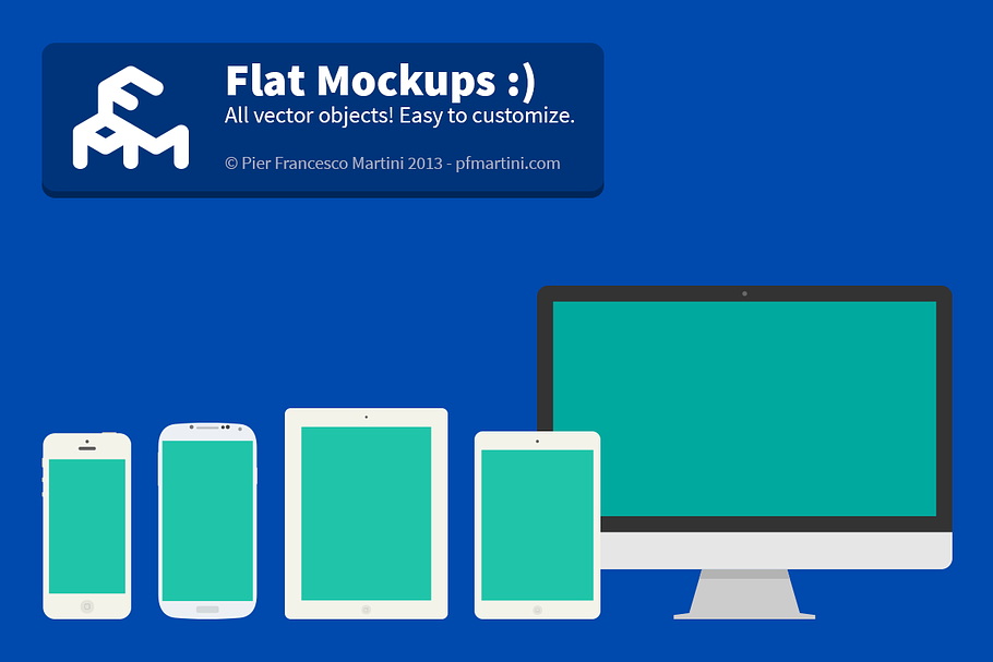Flat Mockups :) in Mockup Templates - product preview 8