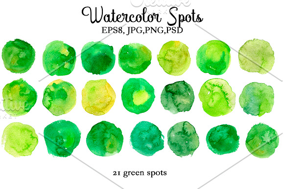 Watercolor Spots in Textures - product preview 2