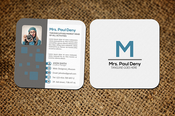 10 Multiuse Mini Contact Card Bundle in Business Card Templates - product preview 1