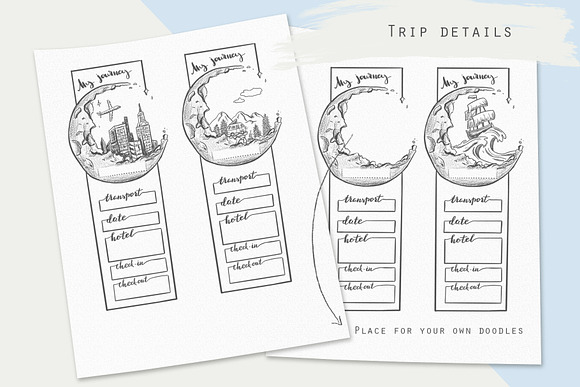 Travel planning kit in Illustrations - product preview 1