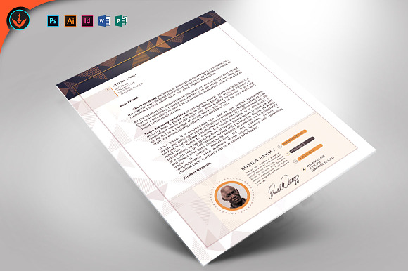 Art Deco Church Letterhead Template in Stationery Templates - product preview 1