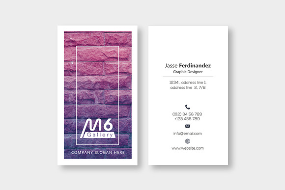 Texture Business Card Template- S15 in Business Card Templates - product preview 1