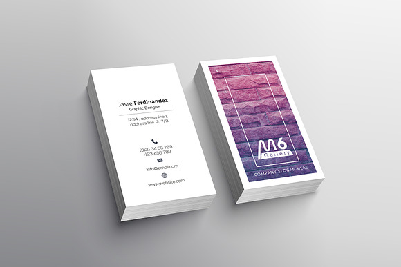 Texture Business Card Template- S15 in Business Card Templates - product preview 3